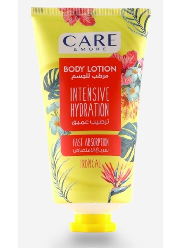 Care & More Exotic Tropical Scent Body Lotion (150ml) - Intensive Moisture & Silky Skin - Image 1